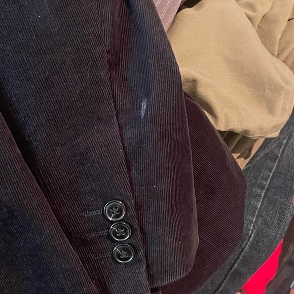 H&M black coduroy blazer jacket - Picture 7 of 7